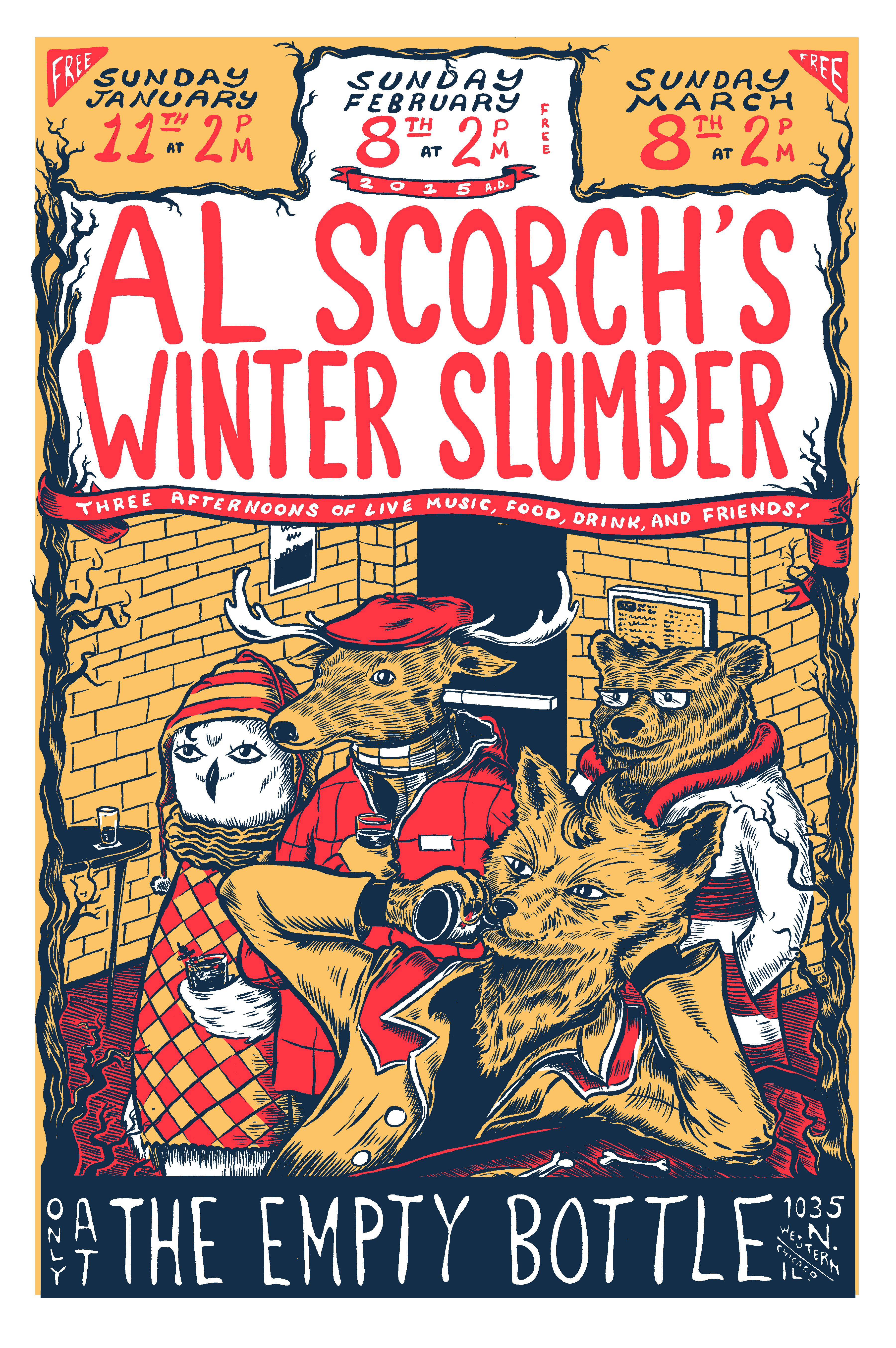 al scorch winter slumber poster